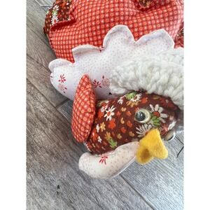 Handmade Stuffed Thanksgiving Turkey Doorstop Table Decor Plush Animal Door Stop